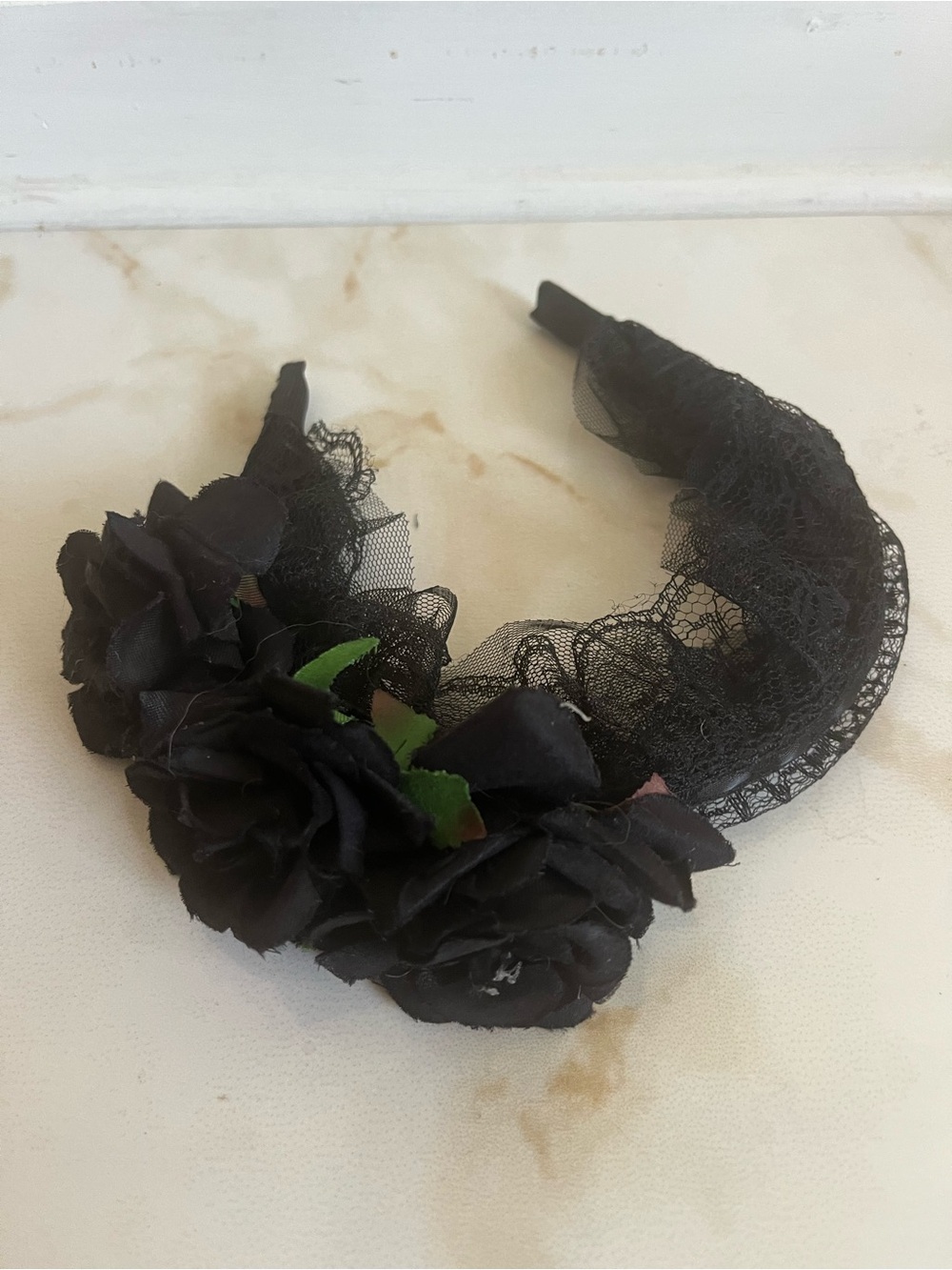 Never Used: Gothic Floral Rose Headband